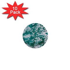 Blue Ocean Waves 2 1  Mini Buttons (10 Pack)  by Jack14