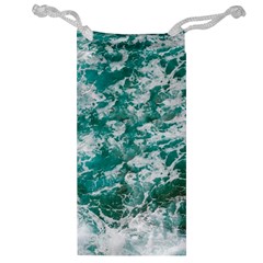 Blue Ocean Waves 2 Jewelry Bag by Jack14