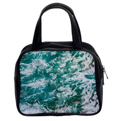 Blue Ocean Waves 2 Classic Handbag (two Sides) by Jack14