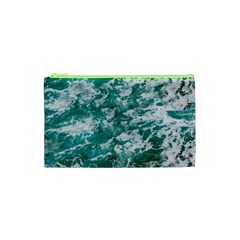 Blue Ocean Waves 2 Cosmetic Bag (xs) by Jack14