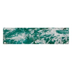 Blue Ocean Waves 2 Banner And Sign 4  X 1  by Jack14