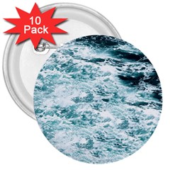 Ocean Wave 3  Buttons (10 Pack)  by Jack14