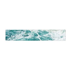 Blue Crashing Ocean Wave Premium Plush Fleece Scarf (mini) by Jack14