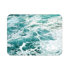 Blue Crashing Ocean Wave Premium Plush Fleece Blanket (mini) by Jack14