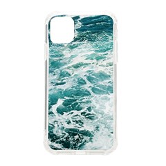 Blue Crashing Ocean Wave Iphone 11 Tpu Uv Print Case by Jack14