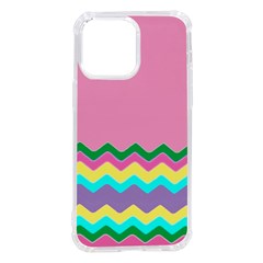Easter Chevron Pattern Stripes Iphone 14 Pro Max Tpu Uv Print Case by Amaryn4rt
