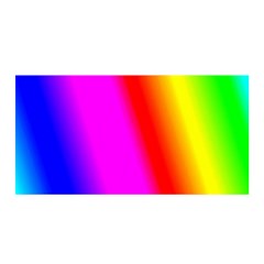 Multi-color-rainbow-background Satin Wrap 35  X 70  by Amaryn4rt