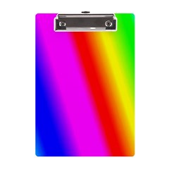 Multi-color-rainbow-background A5 Acrylic Clipboard by Amaryn4rt