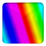 Multi-color-rainbow-background Square Glass Fridge Magnet (4 pack) Front