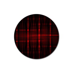 Black And Red Backgrounds Rubber Round Coaster (4 Pack) by Amaryn4rt