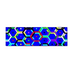 Blue Bee Hive Pattern Sticker (bumper) by Amaryn4rt