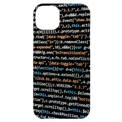 Close Up Code Coding Computer Iphone 14 Plus Black Uv Print Case by Amaryn4rt