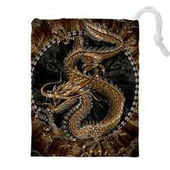 Dragon Pentagram Drawstring Pouch (5xl) by Amaryn4rt