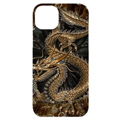 Dragon Pentagram Iphone 14 Plus Black Uv Print Case by Amaryn4rt