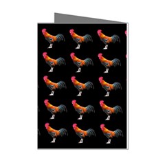 Background-pattern-chicken-fowl Mini Greeting Cards (pkg Of 8) by Amaryn4rt