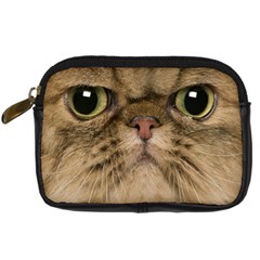 Cute Persian Catface In Closeup Digital Camera Leather Case by Amaryn4rt