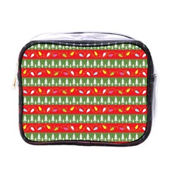 Christmas-papers-red-and-green Mini Toiletries Bag (one Side) by Amaryn4rt