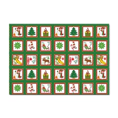 Christmas-paper-christmas-pattern Sticker A4 (10 Pack) by Amaryn4rt