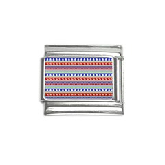 Christmas-color-stripes Pattern Italian Charm (9mm) by Amaryn4rt