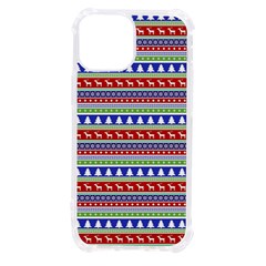 Christmas-color-stripes Pattern Iphone 13 Mini Tpu Uv Print Case by Amaryn4rt