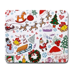 Christmas Theme Decor Illustration Pattern Large Mousepad by Amaryn4rt