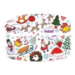 Christmas Theme Decor Illustration Pattern Mini Square Pill Box by Amaryn4rt