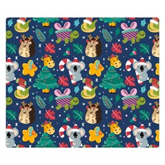 Colorful-funny-christmas-pattern  --- Premium Plush Fleece Blanket (small) by Amaryn4rt