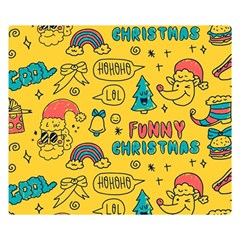 Colorful-funny-christmas-pattern Cool Ho Ho Ho Lol Premium Plush Fleece Blanket (small) by Amaryn4rt