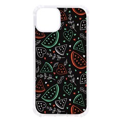 Seamless-vector-pattern-with-watermelons-mint -- Iphone 13 Tpu Uv Print Case by Amaryn4rt