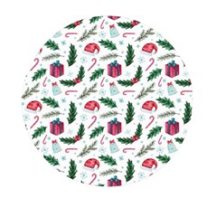 Christmas-background Mini Round Pill Box (pack Of 5) by Amaryn4rt