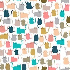 Cute-seamless-pattern-happy-kitty-kitten-cat Play Mat (square) by Amaryn4rt