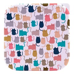 Cute-seamless-pattern-happy-kitty-kitten-cat Stacked Food Storage Container by Amaryn4rt