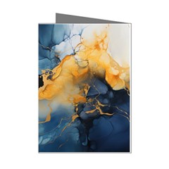 Abstract Marble Design Background Mini Greeting Cards (pkg Of 8) by Pakjumat
