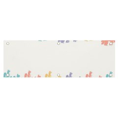 Border Frame Colorful Brush Strokes Banner And Sign 6  X 2  by Pakjumat