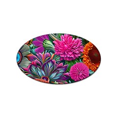 Flowers Nature Spring Blossom Flora Petals Art Sticker Oval (10 Pack)