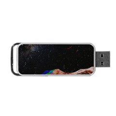 Retro Vintage Space Galaxy Portable Usb Flash (two Sides) by Pakjumat