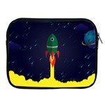 Rocket Halftone Astrology Astronaut Apple iPad 2/3/4 Zipper Cases Front