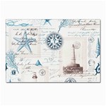 Nautical Lighthouse Vintage Postcard French Writing Postcard 4 x 6  (Pkg of 10)