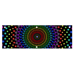 3d Psychedelic Shape Circle Dots Color Banner And Sign 6  X 2  by Modalart