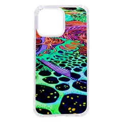 Psychedelic Blacklight Drawing Shapes Art Iphone 14 Pro Max Tpu Uv Print Case by Modalart