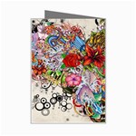 Valentine s Day Heart Artistic Psychedelic Mini Greeting Card Right