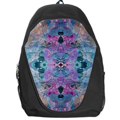 Grey Pink Blend Backpack Bag by kaleidomarblingart