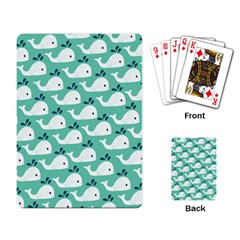 Whale Sea Blue Playing Cards Single Design (rectangle)
