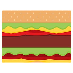 Cake Cute Burger Premium Plush Fleece Blanket (extra Small) by Dutashop