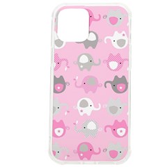 Animals Elephant Pink Cute Iphone 12 Pro Max Tpu Uv Print Case by Dutashop