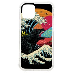 Retro Wave Kaiju Godzilla Japanese Pop Art Style Iphone 12 Mini Tpu Uv Print Case	 by Modalart