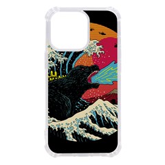 Retro Wave Kaiju Godzilla Japanese Pop Art Style Iphone 13 Pro Tpu Uv Print Case by Modalart