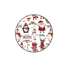 Christmas Characters Pattern Hat Clip Ball Marker (10 Pack) by Sarkoni