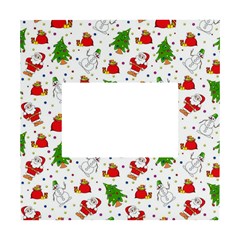 Christmas Santa Pattern Tree White Box Photo Frame 4  X 6  by Sarkoni