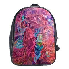 Blend 10-11 Liquify I Vibrance School Bag (xl) by kaleidomarblingart